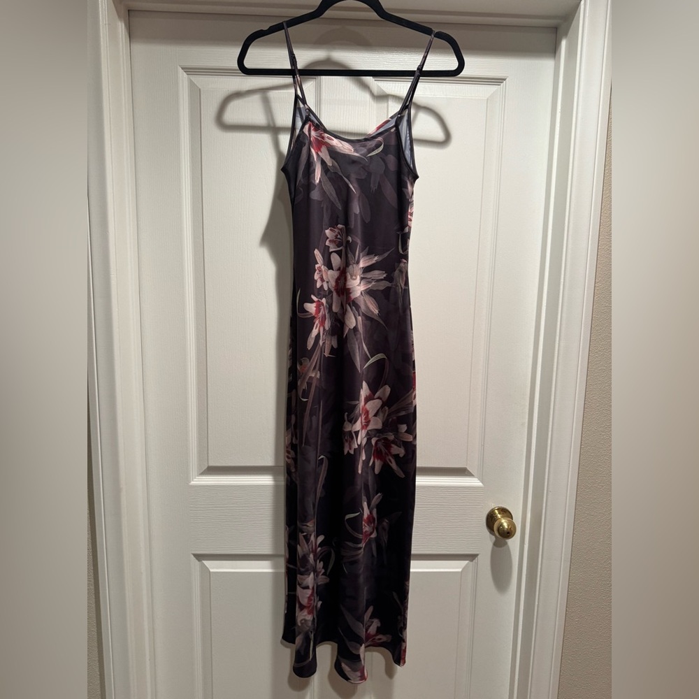 All Saints Luna Kaneshon Dark Floral Dress - Picture 8 of 9